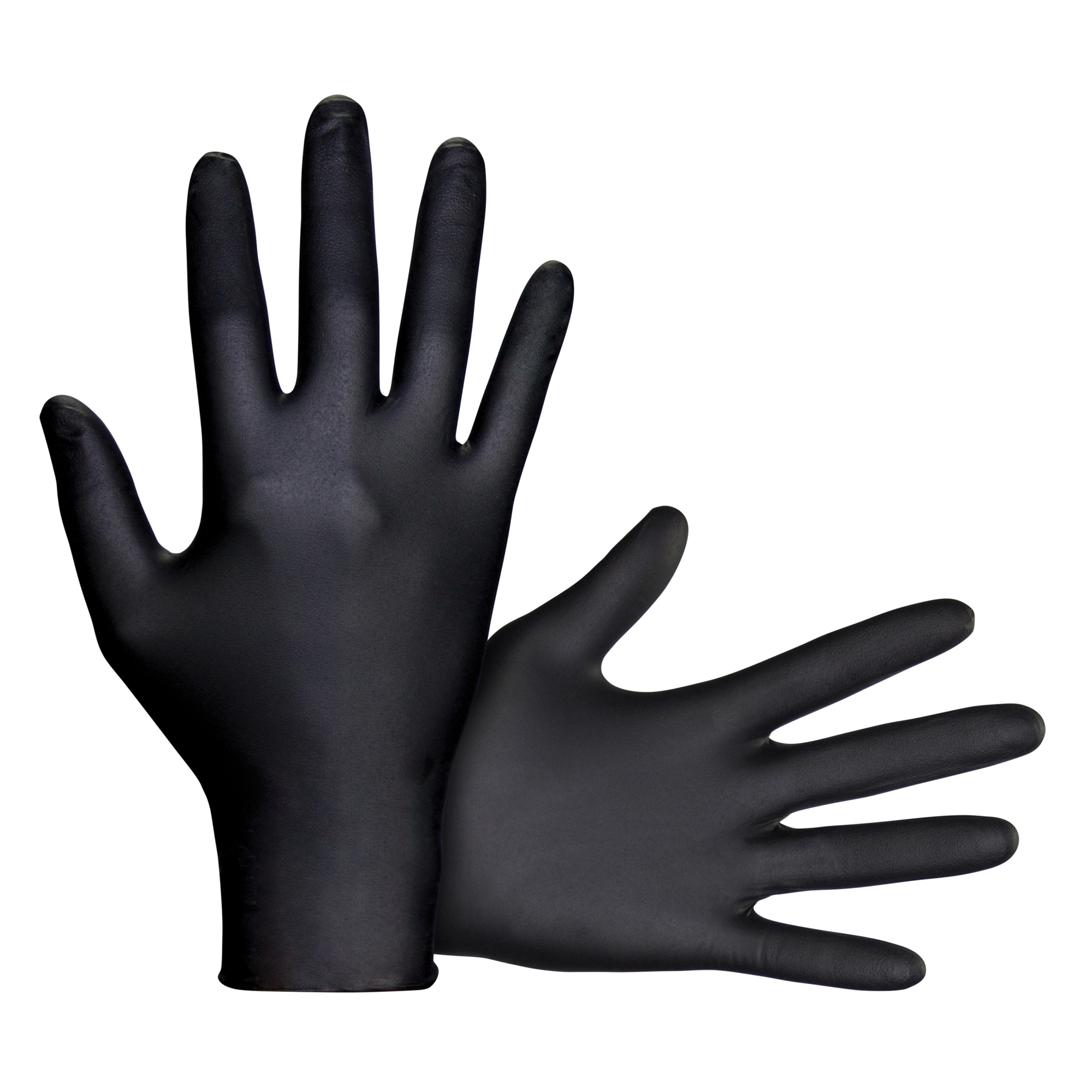 Ironton 7 Mil Black Nitrile Gloves  50ct Large